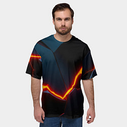 Футболка оверсайз мужская Breaking block, цвет: 3D-принт — фото 2