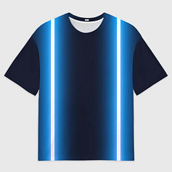 Футболка оверсайз мужская Color neon line, цвет: 3D-принт