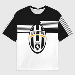 Мужская футболка оверсайз Juventus полосы линии