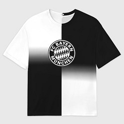 Футболка оверсайз мужская Бавария Мюнхен геометрия градиент, цвет: 3D-принт