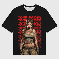 Мужская футболка оверсайз Lara Croft - расхитительница гробниц