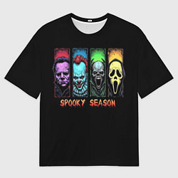 Мужская футболка оверсайз Сезон ужасов