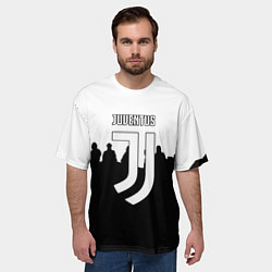 Футболка оверсайз мужская Ювентус команды, цвет: 3D-принт — фото 2