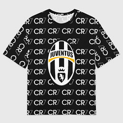 Мужская футболка оверсайз Juventus sport pattern