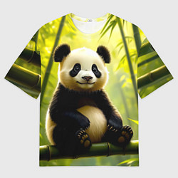 Мужская футболка оверсайз Бамбуковый хранитель