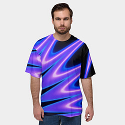 Футболка оверсайз мужская Color multi-colored neon, цвет: 3D-принт — фото 2