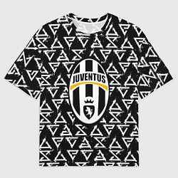 Мужская футболка оверсайз Juventus pattern Witcher