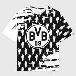 Мужская футболка оверсайз Borussia люди краски