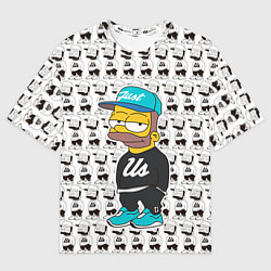 Футболка оверсайз мужская Bart Just Us, цвет: 3D-принт