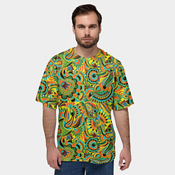 Футболка оверсайз мужская Узор, цвет: 3D-принт — фото 2