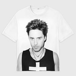 Футболка оверсайз мужская Джаред Лето, цвет: 3D-принт
