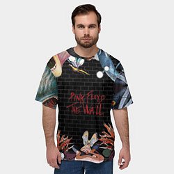 Футболка оверсайз мужская Pink Floyd: The Wall, цвет: 3D-принт — фото 2