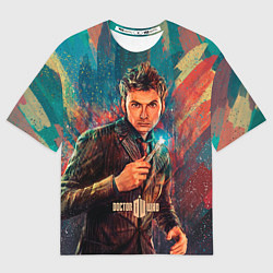 Футболка оверсайз мужская Доктор кто, цвет: 3D-принт