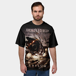 Футболка оверсайз мужская Disturbed, цвет: 3D-принт — фото 2