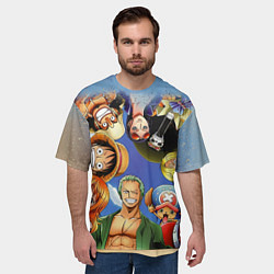 Футболка оверсайз мужская One Piece, цвет: 3D-принт — фото 2