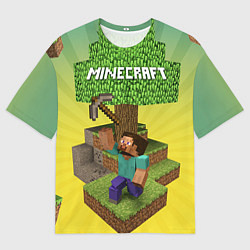 Футболка оверсайз мужская Minecraft Tree, цвет: 3D-принт