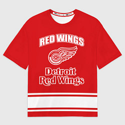 Футболка оверсайз мужская Detroit red wings, цвет: 3D-принт