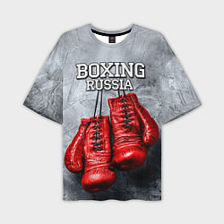 Мужская футболка оверсайз Boxing Russia