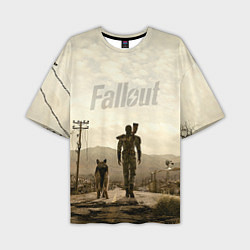 Футболка оверсайз мужская Fallout City, цвет: 3D-принт