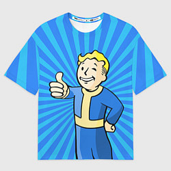 Футболка оверсайз мужская Fallout Blue, цвет: 3D-принт