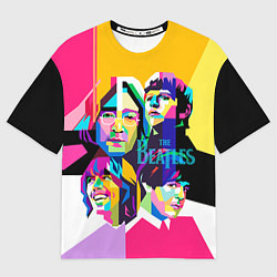 Футболка оверсайз мужская The Beatles: Poly-art, цвет: 3D-принт