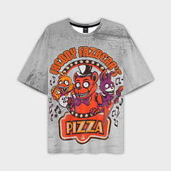 Мужская футболка оверсайз Freddy Pizza