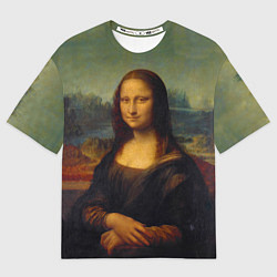 Мужская футболка оверсайз Леонардо да Винчи - Мона Лиза