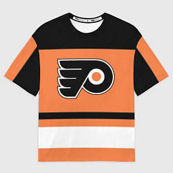 Футболка оверсайз мужская Philadelphia Flyers, цвет: 3D-принт