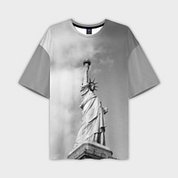 Мужская футболка оверсайз Статуя Свободы