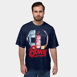 Футболка оверсайз мужская Bowie Space, цвет: 3D-принт — фото 2