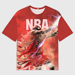 Футболка оверсайз мужская Спорт NBA, цвет: 3D-принт
