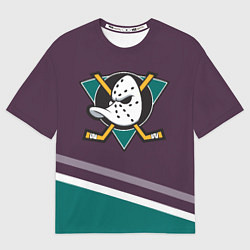 Мужская футболка оверсайз Anaheim Ducks Selanne