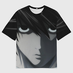 Футболка оверсайз мужская L с длинными волосами, цвет: 3D-принт