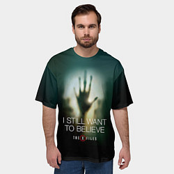 Футболка оверсайз мужская X-files: Alien hand, цвет: 3D-принт — фото 2