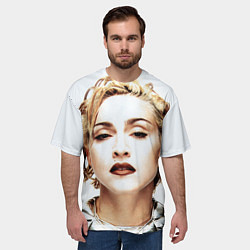 Футболка оверсайз мужская Мадонна, цвет: 3D-принт — фото 2
