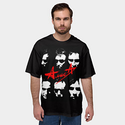 Футболка оверсайз мужская Группа АлисА, цвет: 3D-принт — фото 2