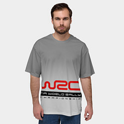 Футболка оверсайз мужская WRC, цвет: 3D-принт — фото 2