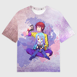Футболка оверсайз мужская No Game No Life, цвет: 3D-принт