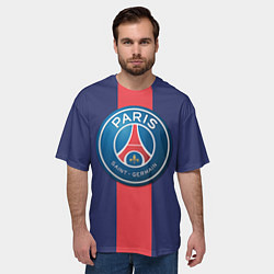 Футболка оверсайз мужская Paris Saint-German, цвет: 3D-принт — фото 2