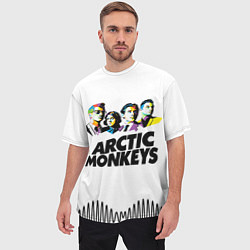 Футболка оверсайз мужская Arctic Monkeys: Music Wave, цвет: 3D-принт — фото 2