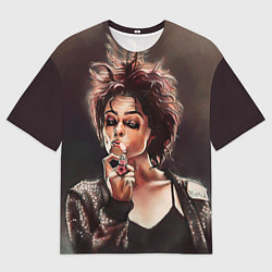 Футболка оверсайз мужская Марла с сигаретой, цвет: 3D-принт