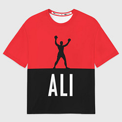 Футболка оверсайз мужская Ali Boxing, цвет: 3D-принт