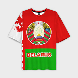 Футболка оверсайз мужская Belarus Patriot, цвет: 3D-принт