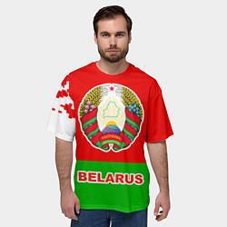 Футболка оверсайз мужская Belarus Patriot, цвет: 3D-принт — фото 2