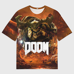 Футболка оверсайз мужская DOOM 4: Hell Cyberdemon, цвет: 3D-принт