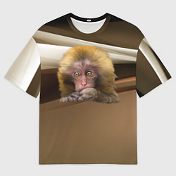 Футболка оверсайз мужская Мартышка, цвет: 3D-принт