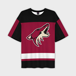 Футболка оверсайз мужская Arizona Coyotes, цвет: 3D-принт