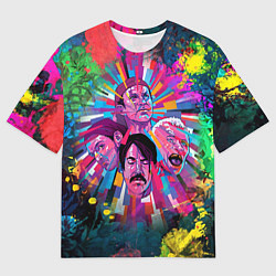 Футболка оверсайз мужская Red Hot Chili Peppers Art, цвет: 3D-принт