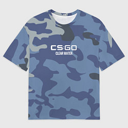 Футболка оверсайз мужская Cs:go - Clear Water Чистая вода, цвет: 3D-принт