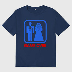 Мужская футболка оверсайз Game over